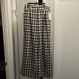 RED DRESS tweed wide leg pants